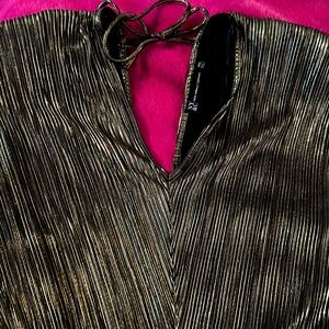 Gold lame XXL jumpsuit - NY and Co.